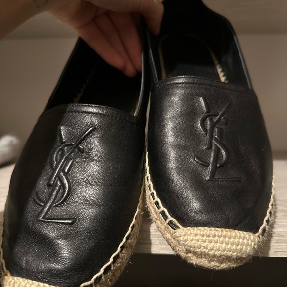 YSL Black Espadrille Flats - Picture 3 of 6